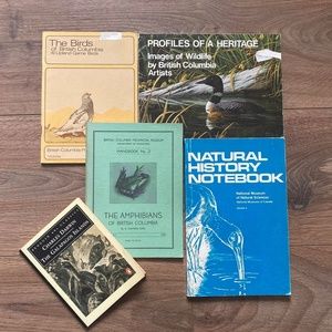 Nature Lover Book Lot | Stack of 5 Vintage Paperbacks | Natural History Wildlife